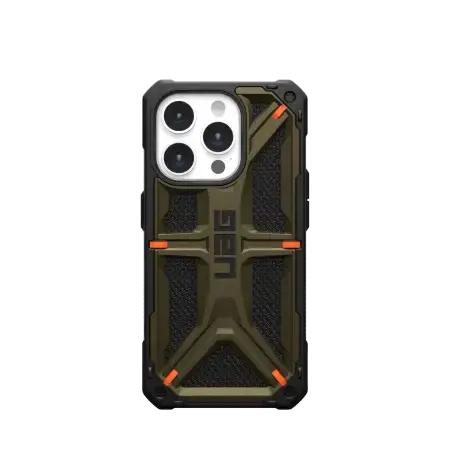 UAG Monarch - protective case for iPhone 15 Pro (kevlar element green)