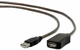 Gembird datu pārraides un uzlādes vads | USB-A uz USB-A | 5m | melns