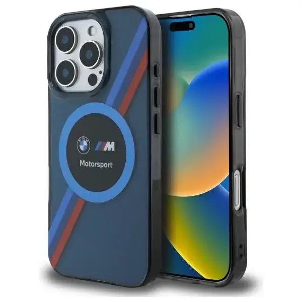 BMW BMHMP16X23HTPUV iPhone 16 Pro Max     6.9" granatowy|navy hardcase Motosport IML Circle MagSafe