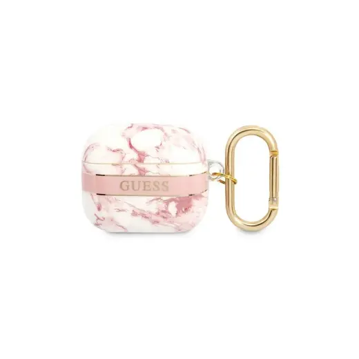 Guess case for Airpods 3 GUA3HCHMAP pink Marble