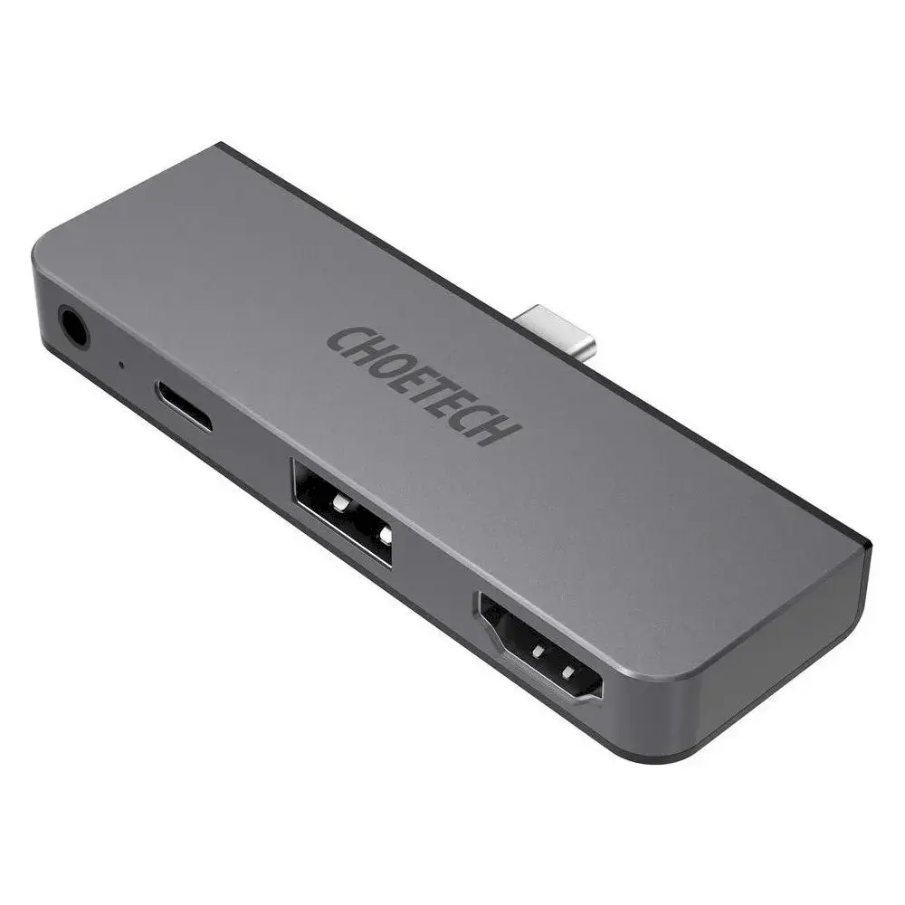 Choetech multifunctional USB HUB for Apple iPad Pro Typ C 4in1 60W PD black (HUB-M13)