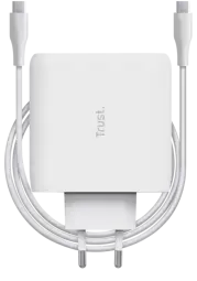 Trust Maxo 100W USB-C lādētājs tīkla | 2m USB-C vads | balts