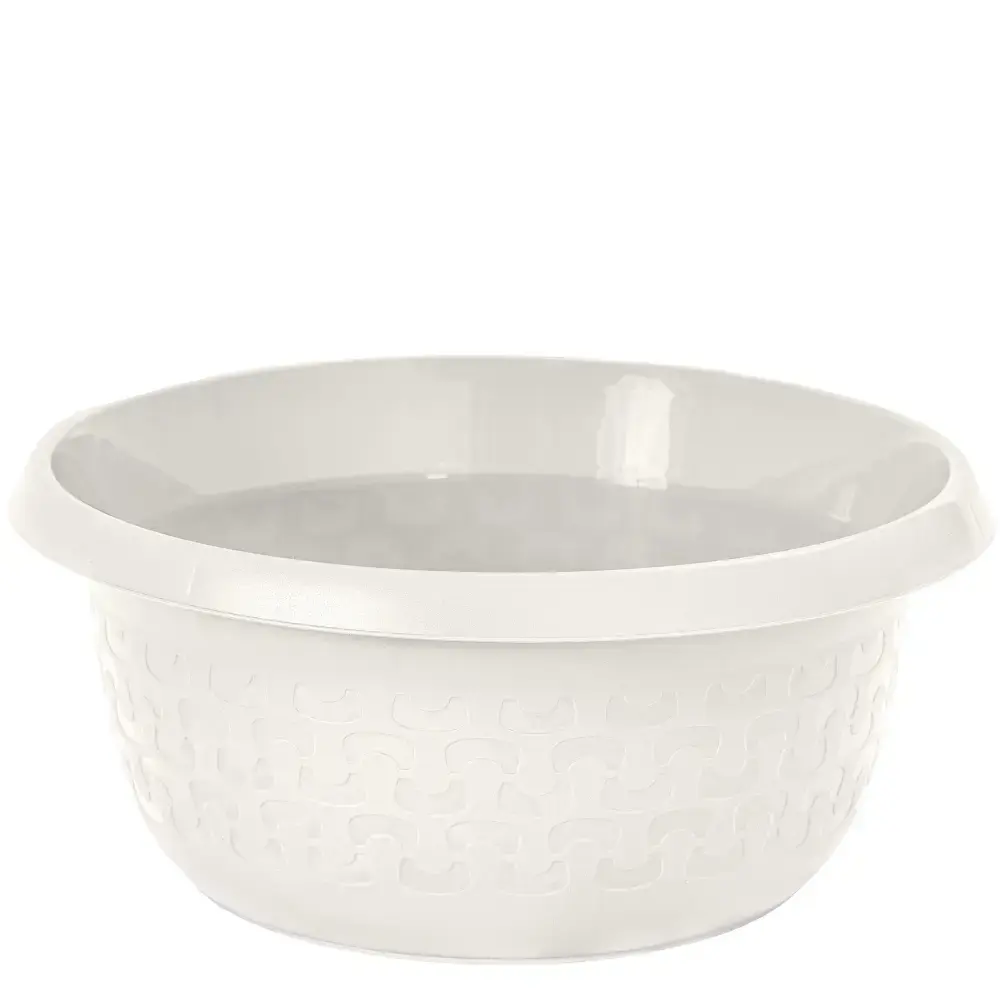 Bļoda apaļa Cotton 15L, balta