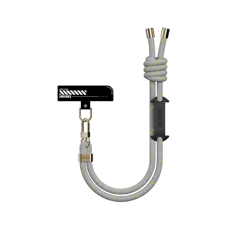 Rock Universal phone lanyard short, wrist strap grey
