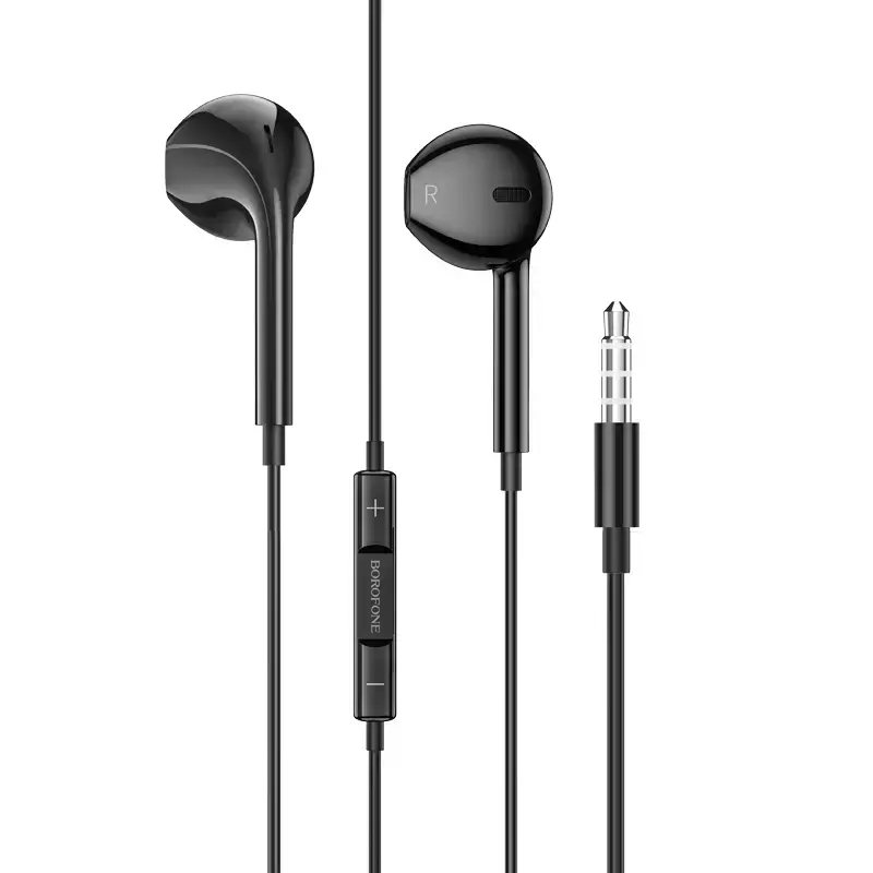 Borofone Earphones BM80 Magnificent with microphone black