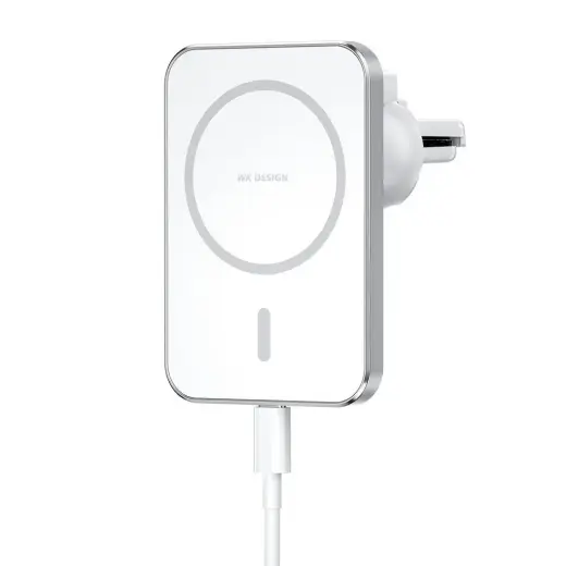 WK Design magnetic car mount holder for air vent 15W (iPhone MagSafe compatibile) white (WP-U96)