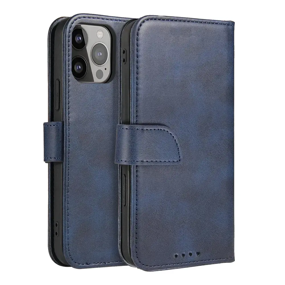 Magnet Case with Flip for Samsung Galaxy S25 - Blue