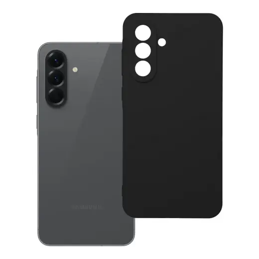 Silicone telefono dėklas Samsung Galaxy A56 (A566) juodas