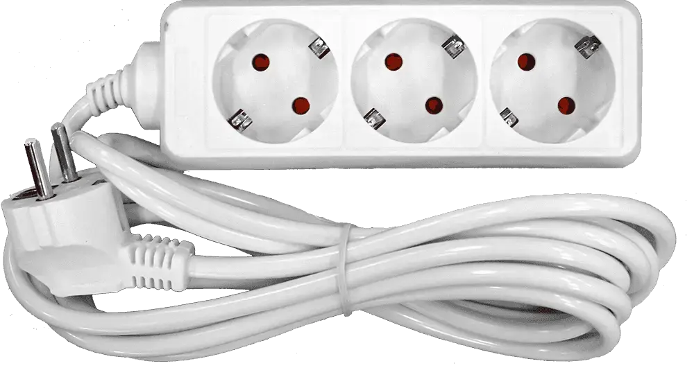 Pagarinātājs 3-vietīgs a/z 5m pievadvads 3Gx1mm