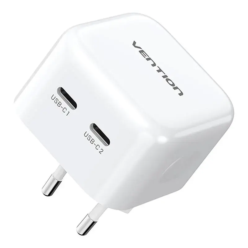 Vention FBPW0-EU travel charger | 35W | GaN | USB-C | white