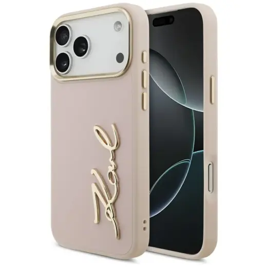 Karl Lagerfeld Karl Script Logo phone case for iPhone 17 Pro Max pink
