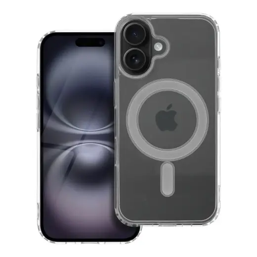 Clear Mag telefono dėklas su MagSafe palaikymu iPhone 16 skaidrus
