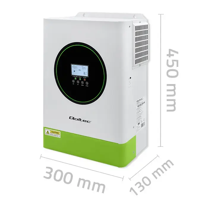 Qoltec Hybrid Solar Inverter Off-Grid 6200W | 120A | 48V| MPPT | BMS | AGM GEL LiFePO4 |  Wi-Fi option | Sinus | Power factor 1.0