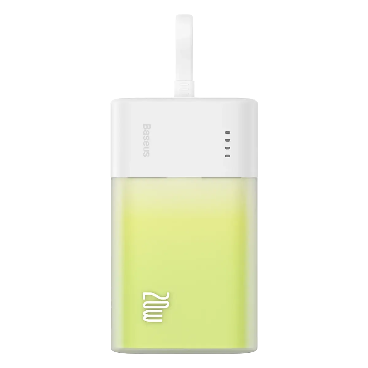 Baseus Popsicle PPKDC05I ārējais akumulators (powerbank) | 5200 mAh | 20W | USB-C, Lightning | balts