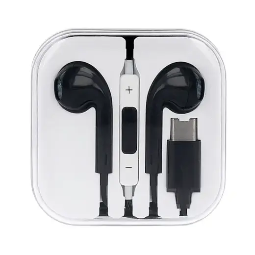 MEGA BASS earphones Type C black