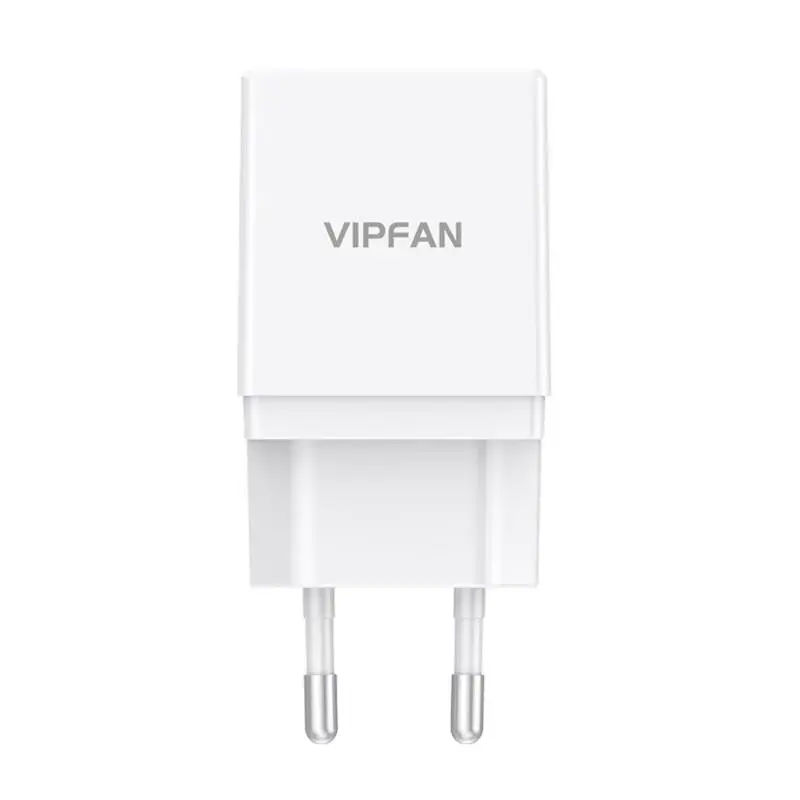 Wall charger Vipfan E02, 2x USB, 2.1A (white)