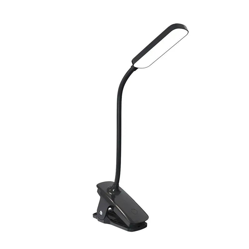 Wozinsky VT-01 Mini LED Reading Lamp with Clip and USB-C Cable 80cm - Black