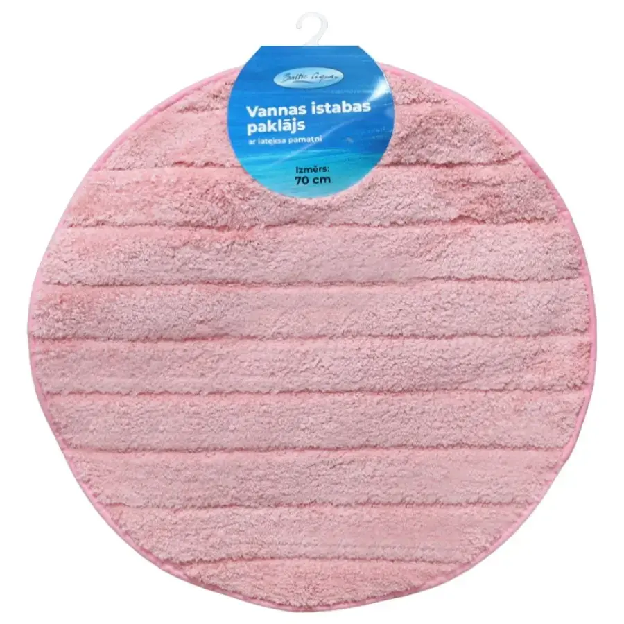 Vannas istabas paklājiņš D70cm Rino, rozā