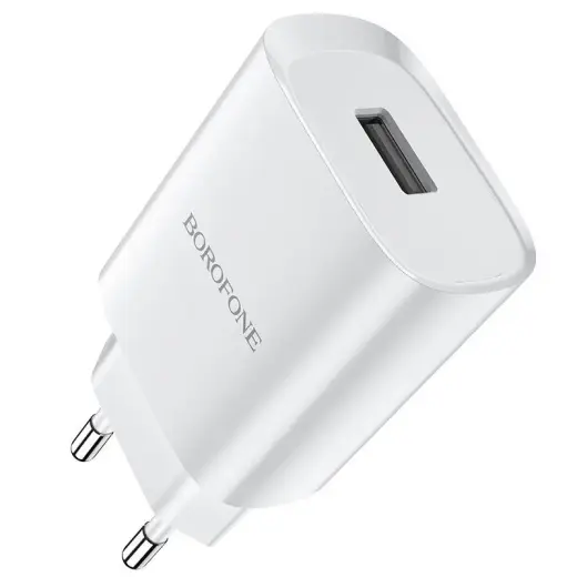 Borofone BN1 travel charger | 10W | USB-A | white