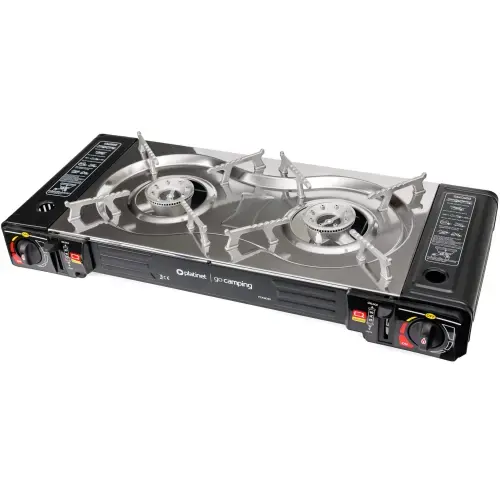 Platinet PCKW255 Camping stove for gas cartridges - two-burner