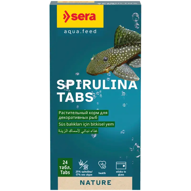 Barība zivīm - Sera Spirulina Tabs 24 Tab