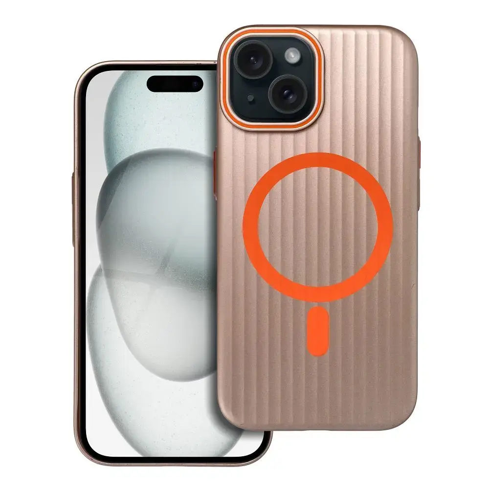 Case SIMPLY compatible with MagSafe for IPHONE 15 titanium desert