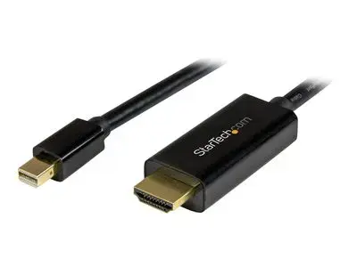 StarTech.com 6ft Mini DisplayPort to HDMI Cable - 4K 30hz Monitor Adapter Cable - mDP PC or Macbook to HDMI Display (MDP2HDMM2MB) - video cable - DisplayPort | HDMI - 2 m