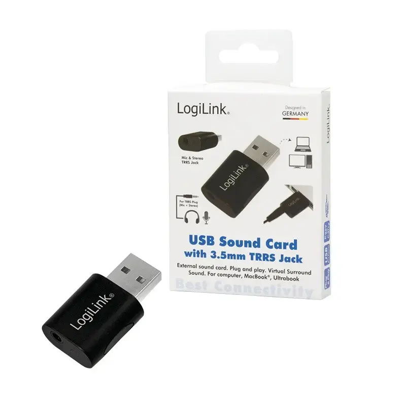 Sound card USB with 3.5 mm TRRS jack