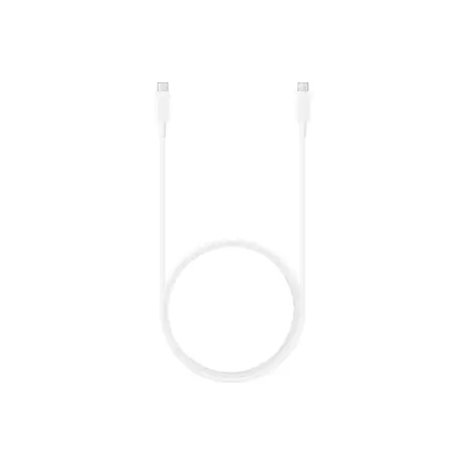 Samsung datu pārsūtīšanas un uzlādes kabelis | USB-C uz USB-C | 100 W | 1,8 m | balts (OEM)