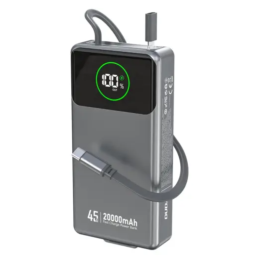 Внешний аккумулятор (powerbank) Dudao K31 Pro | 20 000 мА·ч | 45 Вт | USB-C | серый