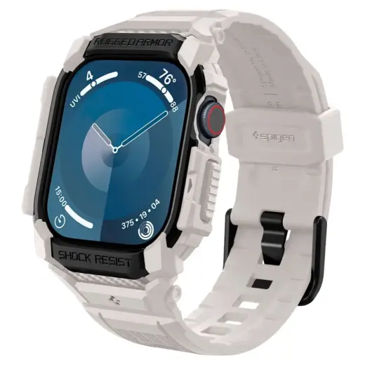 Spigen Rugged Armor Pro smartwatch strap for Apple Watch 10 (46 mm) | Plastic | beige