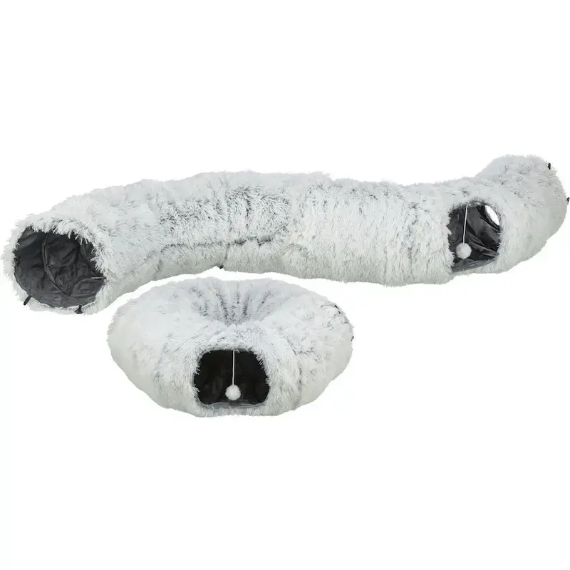 Rotaļlieta kaķiem -Trixie Harvey play tunnel/donut, plush, ø 25 × 160 cm