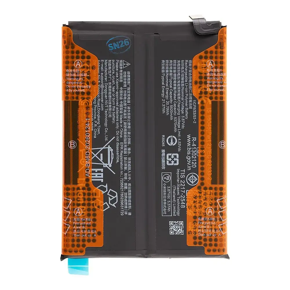 BN6D Xiaomi Original Battery 5520mAh (Service Pack)