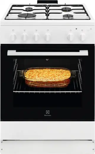 Electrolux gāzes plīts ar gāzes cepeškrāsni, 60cm