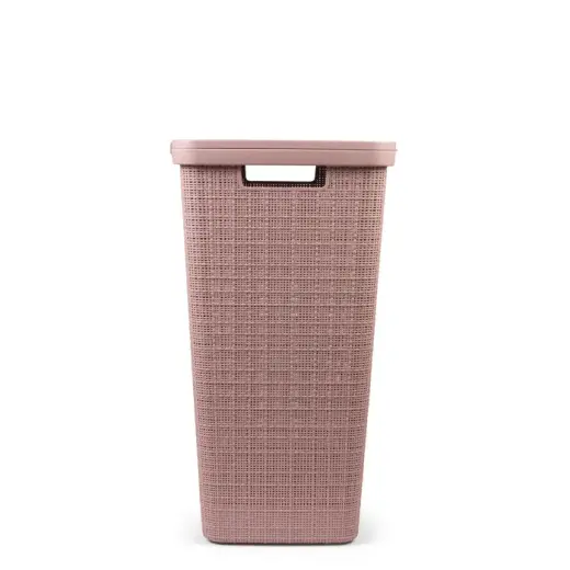 Veļas kaste Jute 58L 43x34x60cm rozā