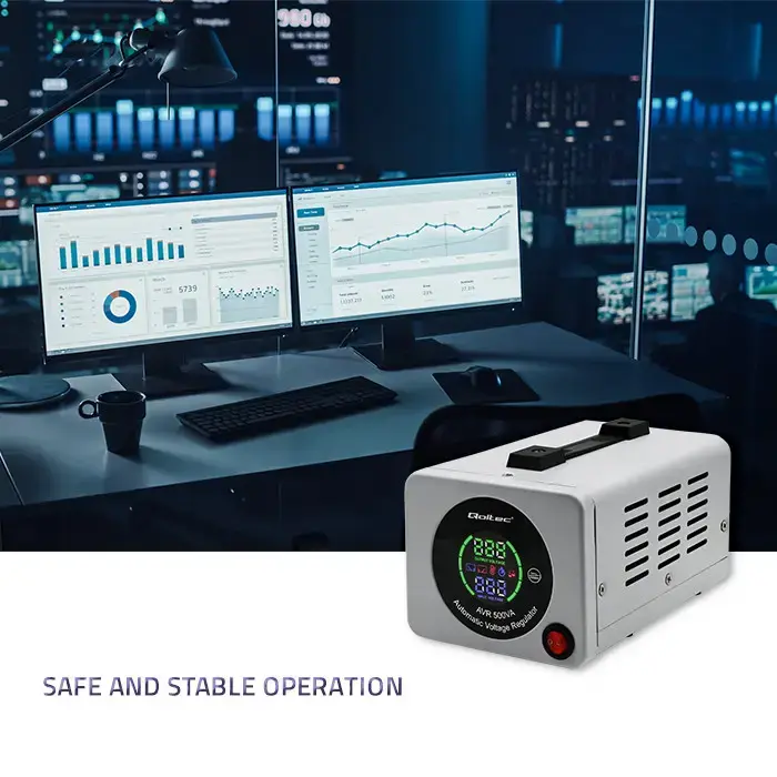 Qoltec Automatic Voltage Stabilizer AVR 500VA