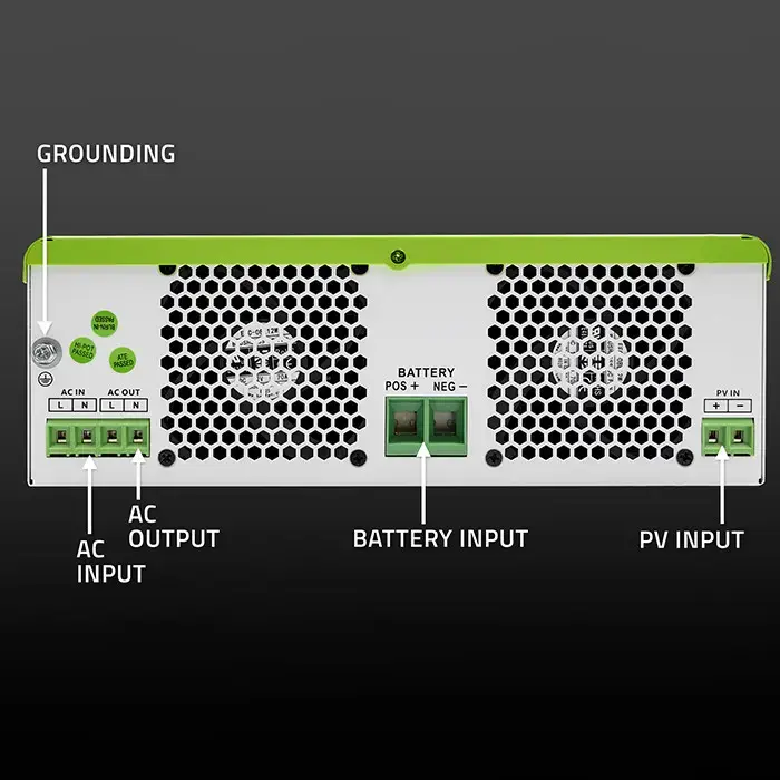 Qoltec Hybrid Solar Inverter Off-Grid 1500W | 100A | 12V| MPPT | Sinus | Wi-Fi optional| Power factor 1.0