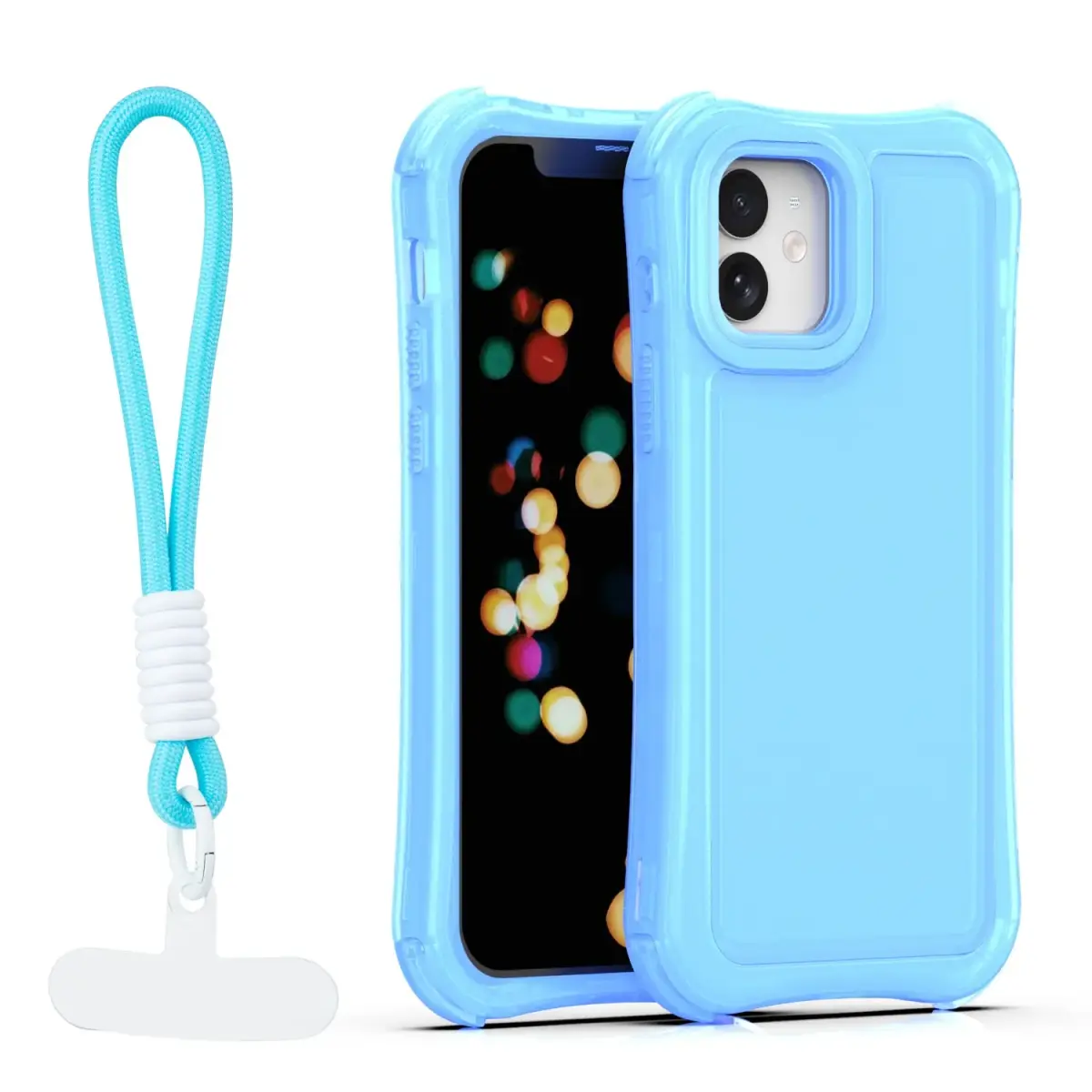 Safepop maciņš ar siksniņu telefonam iPhone 12 | iPhone 12 Pro zils
