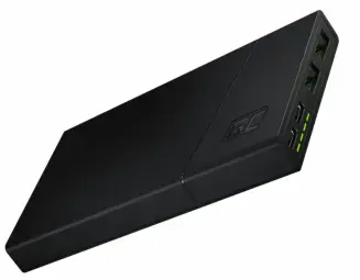 Green Cell GC PowerPlay10S ārējais akumulators (powerbank) | 10 000 mAh | 18W | PD, QC | USB-C, USB-A | melns