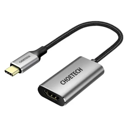 Choetech unidirectional adapter USB Type C (male) to HDMI (female) 4K 60Hz 1.5m adapter gray (HUB-H12)