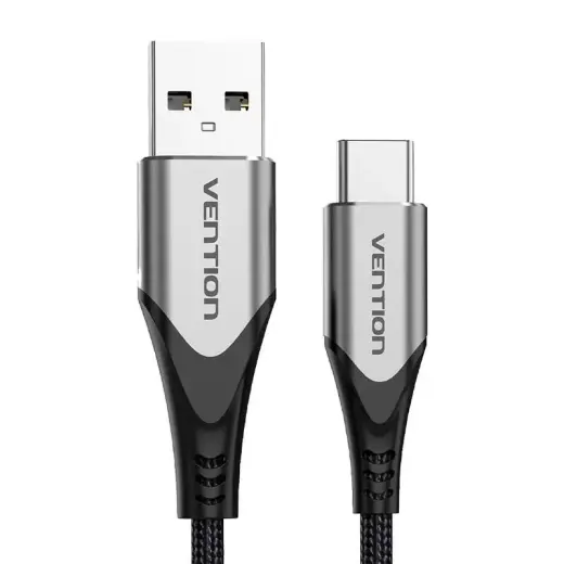 Vention CODHD datu pārraides un uzlādes vads | USB-A uz USB-C | 15W | 0.5m | pelēks