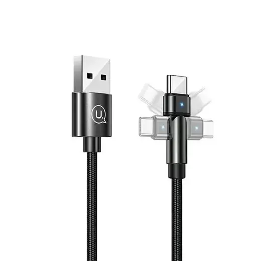 USAMS U60 SJ477USB01 data transfer and charging cable | USB-A to USB-C | 10W | 1m | black