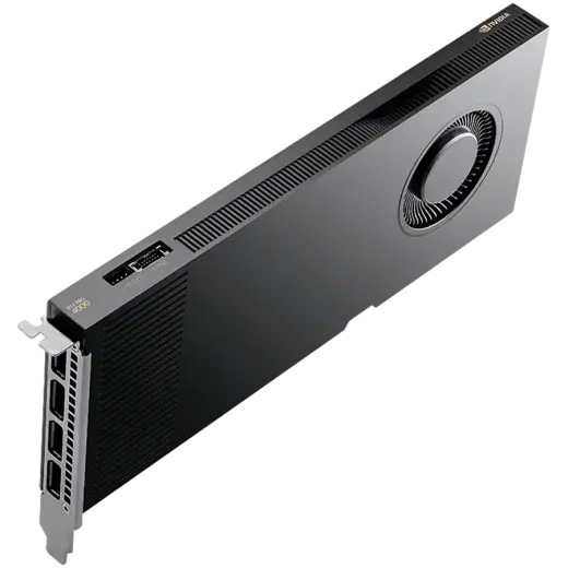 PNY NVIDIA RTX PRO 4000 Blackwell OEM Version, PCI-Express x16 Gen 5.0, 24 GB GDDR7 ECC 192-bit, 672 GB/s, 140W, FMHL Single Slot (11,2cm H x 24,1cm L), 4x DP 2.1b