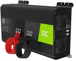 Strāvas pārveidotājs Green Cell Car Power Inverter Converter 12V to 230V 1000W/ 2000W Pure sine