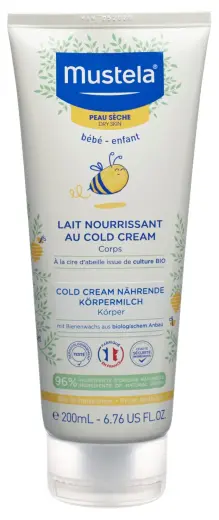 Mustela Bébé-Enfant Nourishing Lotion with Cold Cream 200ml - with Beeswax