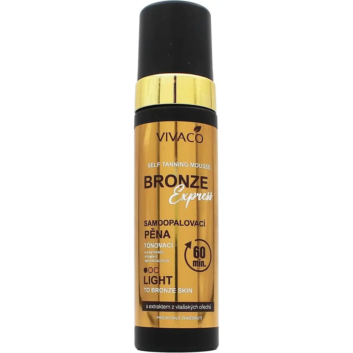 Vivapharm, Autoabbronzante, Vivaco Bronze Express Light Selbstbräunungsmousse 200 Ml (Schiuma Autoabbronzante, 200ml)