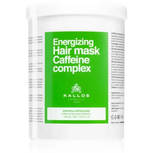 Kallos Caffeine Complex Energizing Caffeine Mask to Stimulate Hair Growth - 1000ml