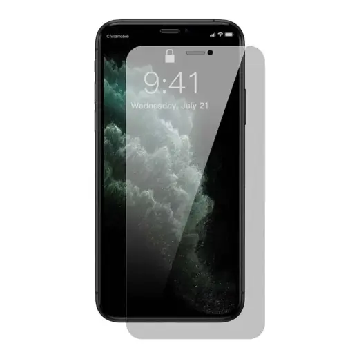 Baseus 0.3mm pilnam ekrānam aizsargstikls telefonam iPhone XR | iPhone 11 6.1 colla 1 gab.