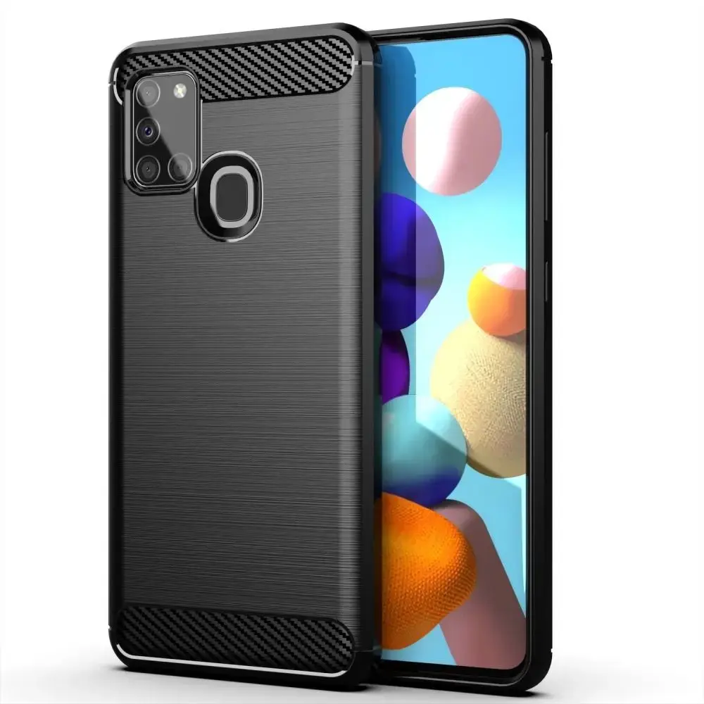 Carbon maciņš telefonam Samsung Galaxy A21s melns