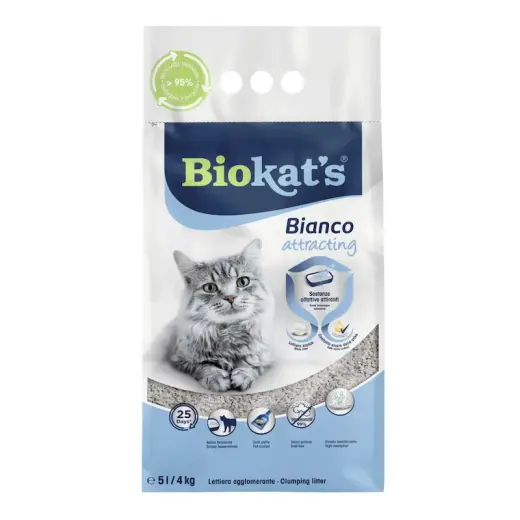 Smiltis kaķu tualetēm - Biokats ATTRACTING 5L